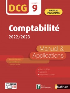 Comptabilité - DCG - Epreuve 9 - Manuel et applications - 2022/2023