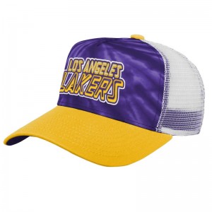 Casquette NBA Los Angeles Lakers Outerstuff Santa Cruz Meshback Violet pour enfant