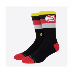 Chaussettes NBA Atlanta Hawks Stance St Crew Noir