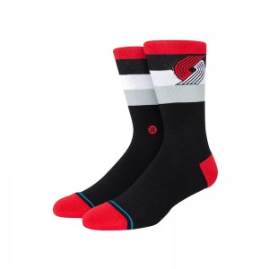 Chaussettes NBA Portland Trail blazers Stance St Crew Noir