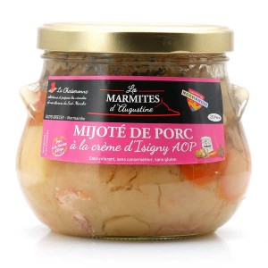 Mijoté de porc à la crème d'Isigny AOP et au cidre de Normandie - Bocal 750g