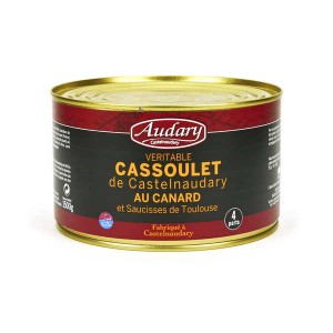 Cassoulet au canard et saucisses de Toulouse - Audary - Boîte 840g - 2 parts