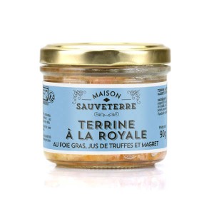 Terrine à la royale au foie gras, jus de truffe et magret - Verrine 90g