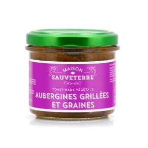 Toastinade d'aubergines grillées et graines (100% végétal) - Verrine 90g