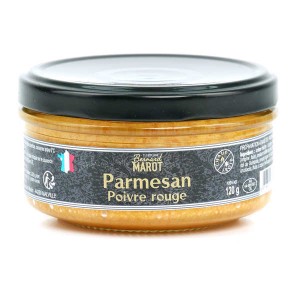 Crème fromagère - Parmesan au poivre rouge - Pot de 120g