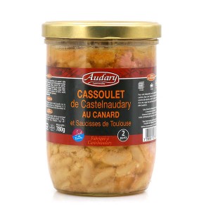 Cassoulet de Castelnaudary au canard et saucisses de Toulouse - Bocal 780g - 2 parts