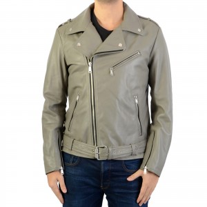 Blouson En Cuir Ladc rocky biber