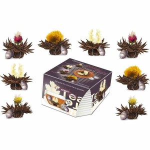 Boîte de 8 fleurs de thé noir Abloom Tealini - Boîte de 8 sachets