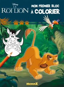 Disney Le Roi Lion - Mon premier bloc à colorier (Simba)