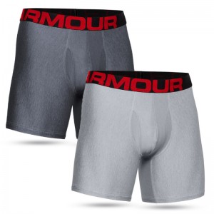 Caleçon Under Armour tech Boxerjock 6" Gris pour homme