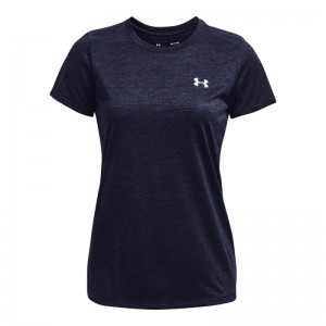 T-shirt Under Armour Twist Teck Bleu marine pour femme