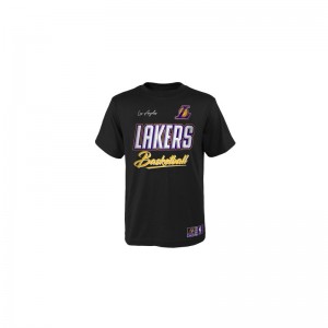 T-shirt NBA Los Angeles Lakers Outerstuff Court vs Track Noir pour Junior