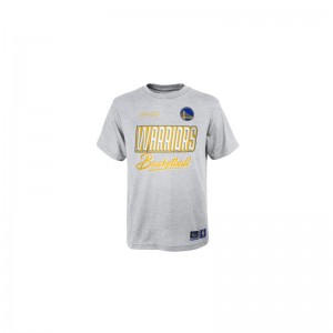 T-shirt NBA Golden State Warriors Outerstuff Court vs Track Gris pour Junior