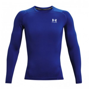 Maillot de compression à manches longues Under Armour Heatgear Bleu pour homme