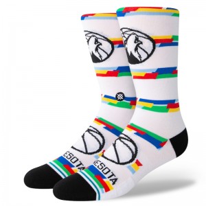 Chaussettes NBA Minnesota Timberwolves City Edition 23 Blanc