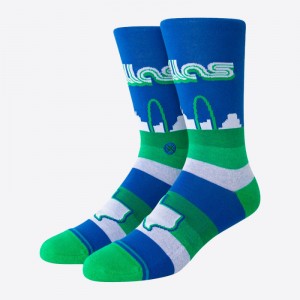 Chaussettes NBA Dallas Mavericks City Edition 23 Bleu