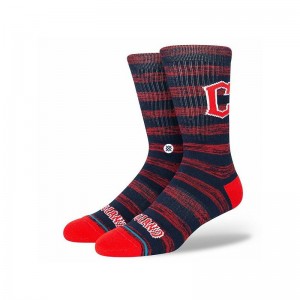 Chaussettes MLB Cleveland Indians Stance Twist Crew Bleu marine