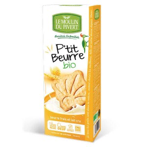 Biscuits P'tit beurre bio au lait cru - Paquet 155g