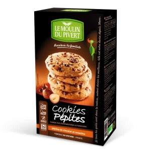 Cookies bio aux pépites de chocolat et aux noisettes - Paquet 175g