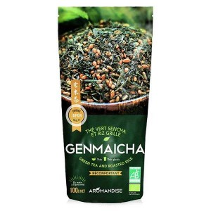 Thé vert et riz Genmaicha bio - Sachet 100g