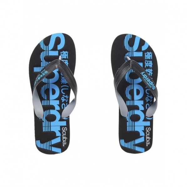 superdry black flip flops