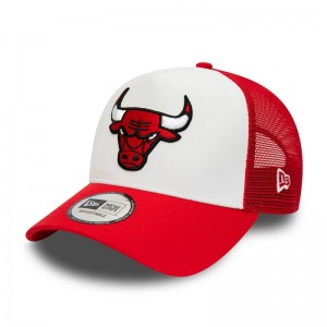Casquette NBA Chicago Bulls New Era Team Color Trucker rouge