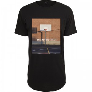 T-Shirt Raised by the Streets Mister Tee Noir pour Homme