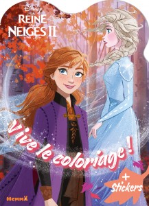 Disney La Reine des Neiges 2 - Vive le coloriage ! (Anna et Elsa de profil)