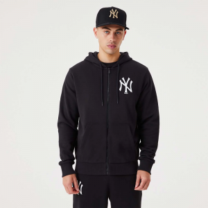 Sweat à Capuche zippé MLB New York Yankees New Era Essential Noir