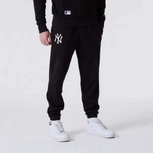 Pantalon MLB New York Yankees New Era Team Logo Jogger Noir pour homme