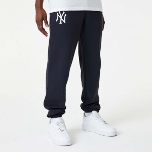 Pantalon MLB New York Yankees New Era Team Logo Jogger Navy pour homme