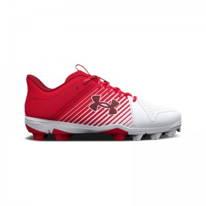 Crampons de baseball moulés Under armour Leadoff Low RM moulés Rouge