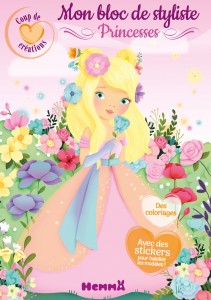 Coup de coeur créations - Mon bloc de styliste - Princesses - Avec des stickers pour habiller les mo