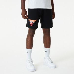 Short NBA Chicago Bulls New Era Sky Print Noir pour homme