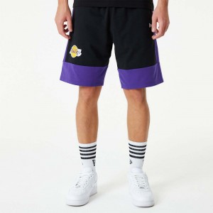 Short NBA Los Angeles Lakers New Era Colour Block Noir pour homme