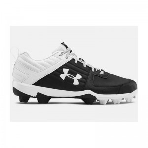 Crampons de baseball moulés Under armour Lead Off low Noir