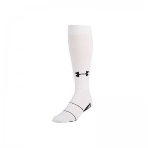 Chaussettes de Sport Under Armour Team Over the calf Blanc