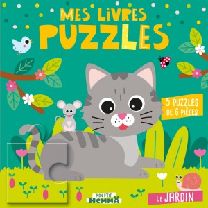 Mon P'tit Hemma - Mes Livres puzzles - Le jardin - 5 puzzles de 6 pièces
