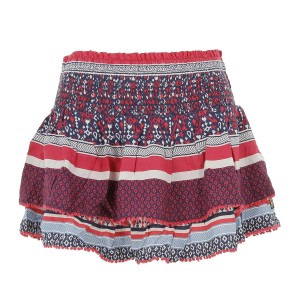 Vintage tiered mini skirt