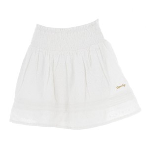 Vintage lace mini skirt wht