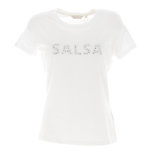 Sequin logo detail t-shirt