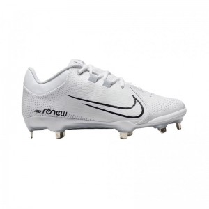 Crampons de Softball métal Nike Hyperdiamond 4 Pro low Blanc