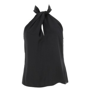 Halterneck sleeveless top