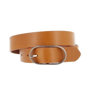 Basic thin leather belt