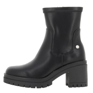 Black pu ladies ankle boots