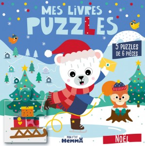 Mon P'tit Hemma - Mes Livres puzzles - Noël - 5 puzzles de 6 pièces
