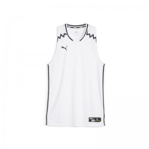 Débardeur Puma Hoops Game Jersey Blanc