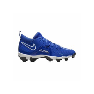 Crampons de Football Americain moulés Nike Alpha Menace Shark 3 Mid Bleu