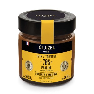 Pâte à tartiner praliné 78% Cluizel - pot 250g