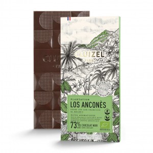 Tablette de chocolat noir de plantation Cluizel - Los Anconès 73% bio - Tablette 70g